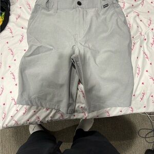 Hurley Light Gray Flat Front Shorts